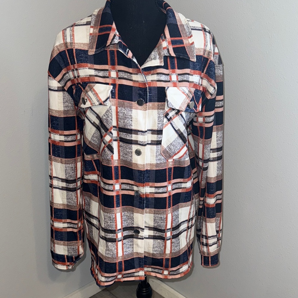 Plaid Button-Up Shirt